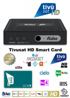 FUBA ODE718 HD Full HD HEVC H.265 Smartcard HDMI DVB-S2 Sat Receiver mit Tivusat HD Karte